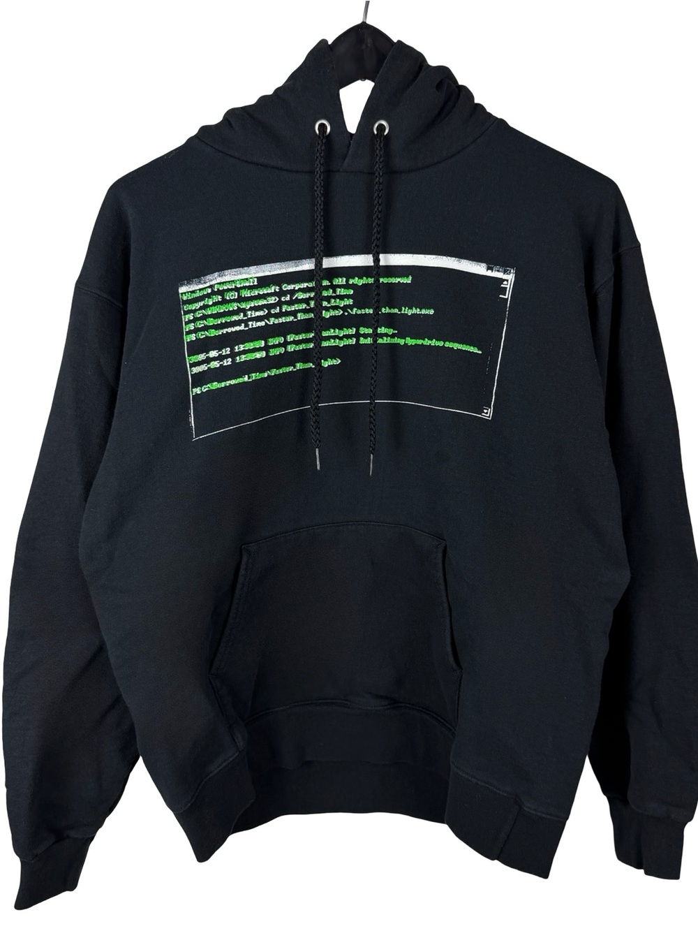Vintage Y2K Windows Microsoft Cyber Hacker Tech Streetwear Hoodie Size S